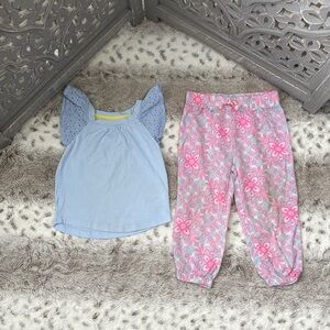 Cat & Jack Carter’s set baby girls 18 months pastel boho girlhoodcore summer
